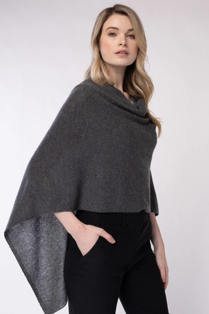 ALASHAN | Cashmere Topper- Graphite