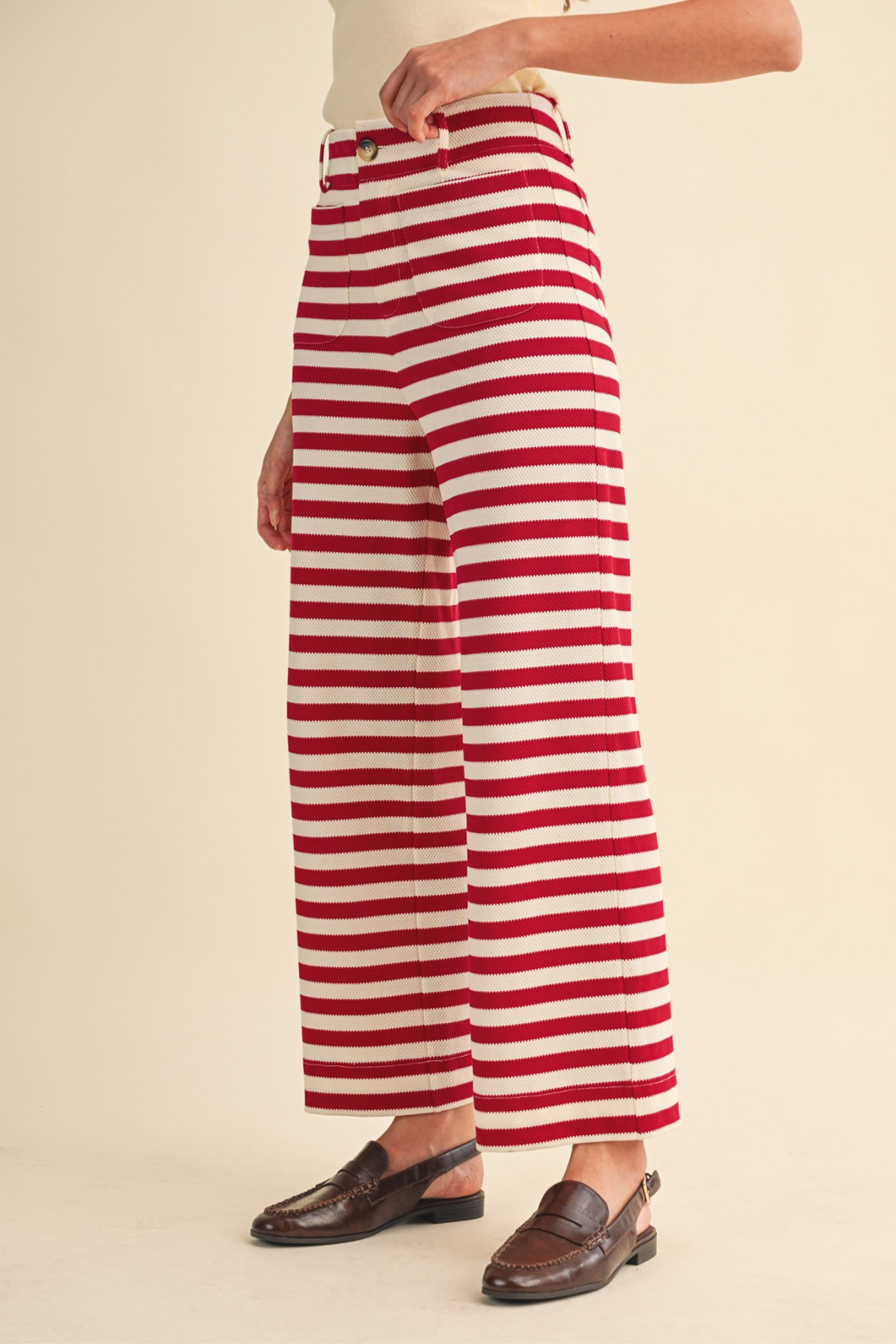 Crochet Waldo Stripe Pants