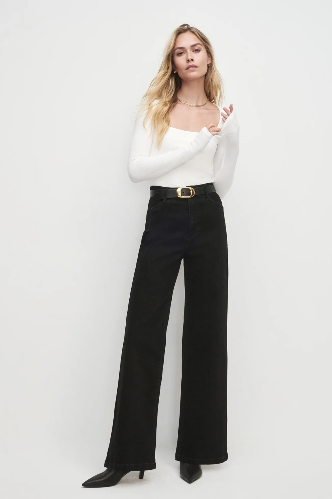 FAVORITE DAUGHTER | MISCHA HR WIDE LEG- Onyx