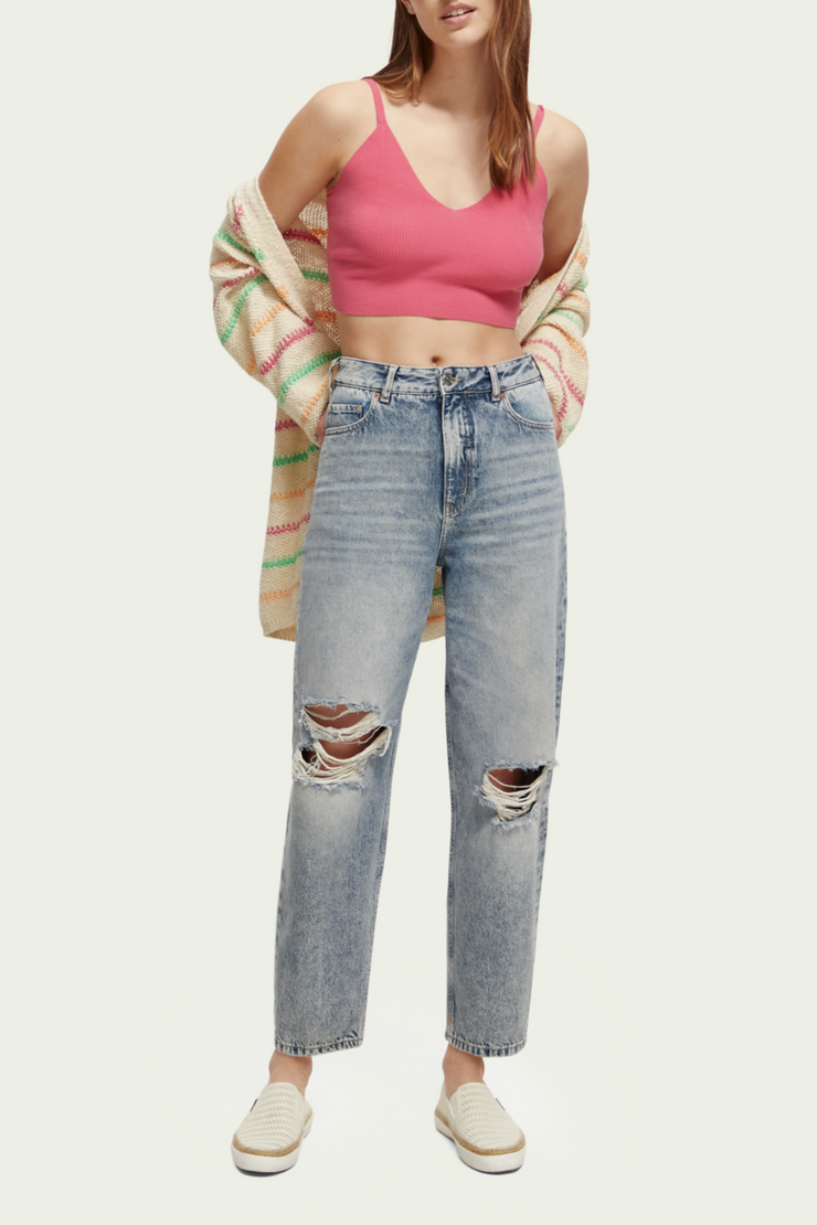 SCOTCH & SODA Knitted Bra Top- Pink