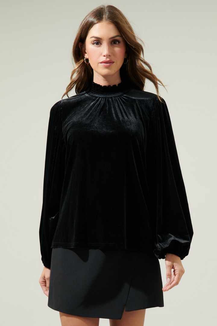 Vicky Velvet Blouse