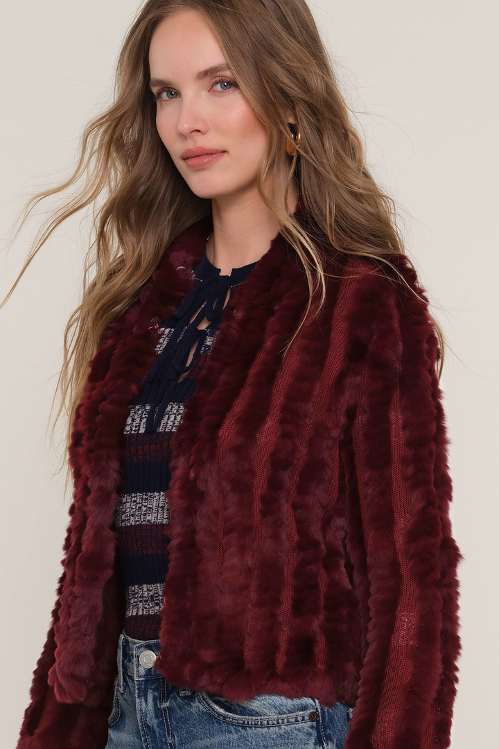 HEARTLOOM | Rosa Jacket- Sangria