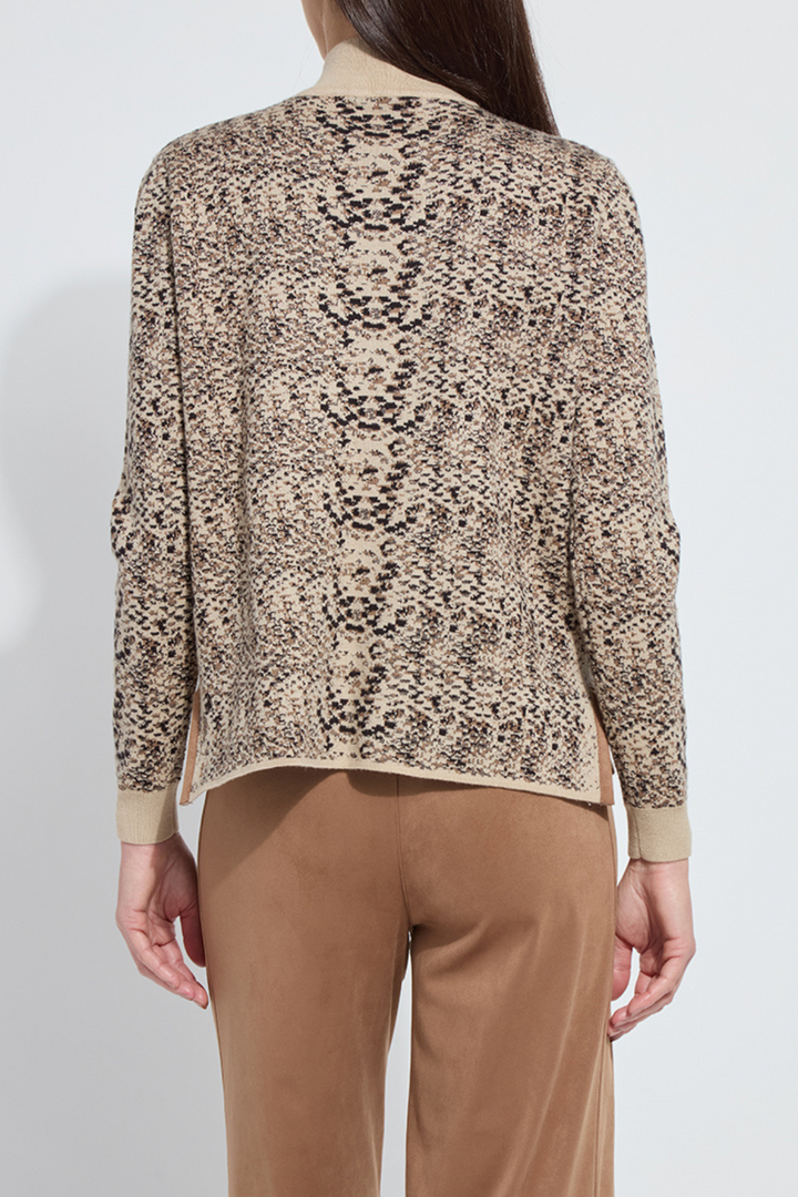 LYSSÉ | Declan Mock Neck Jacquard Sweater