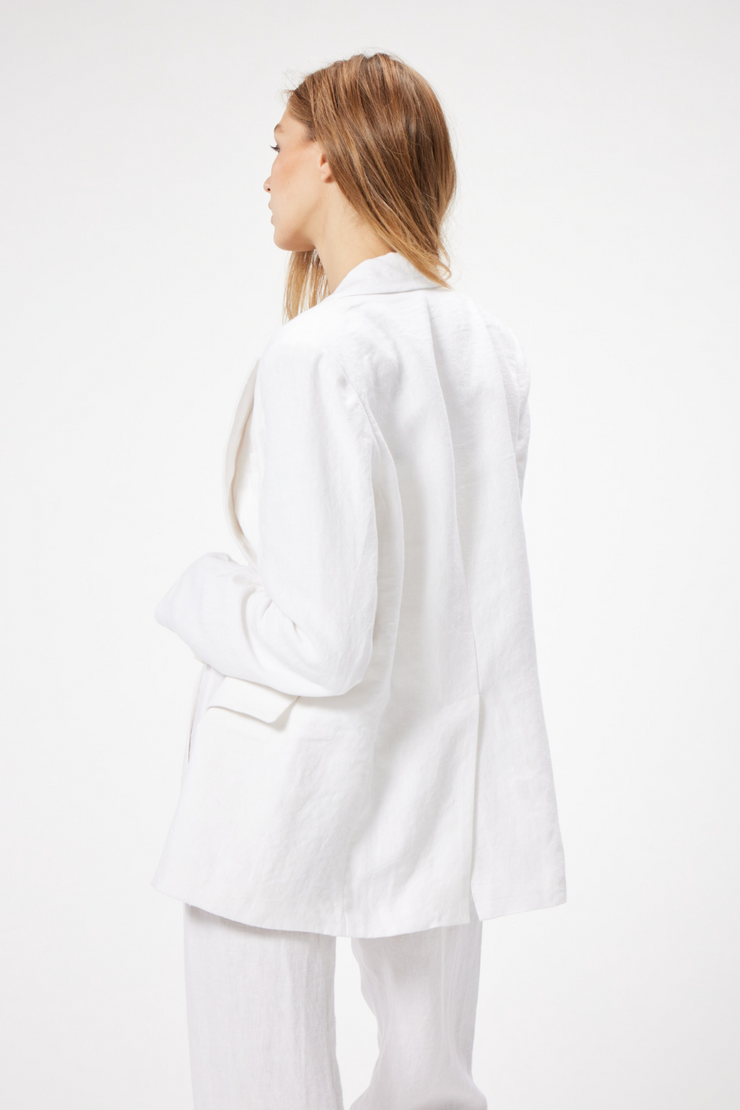 SOPHIE RUE Aves Linen Blazer- White