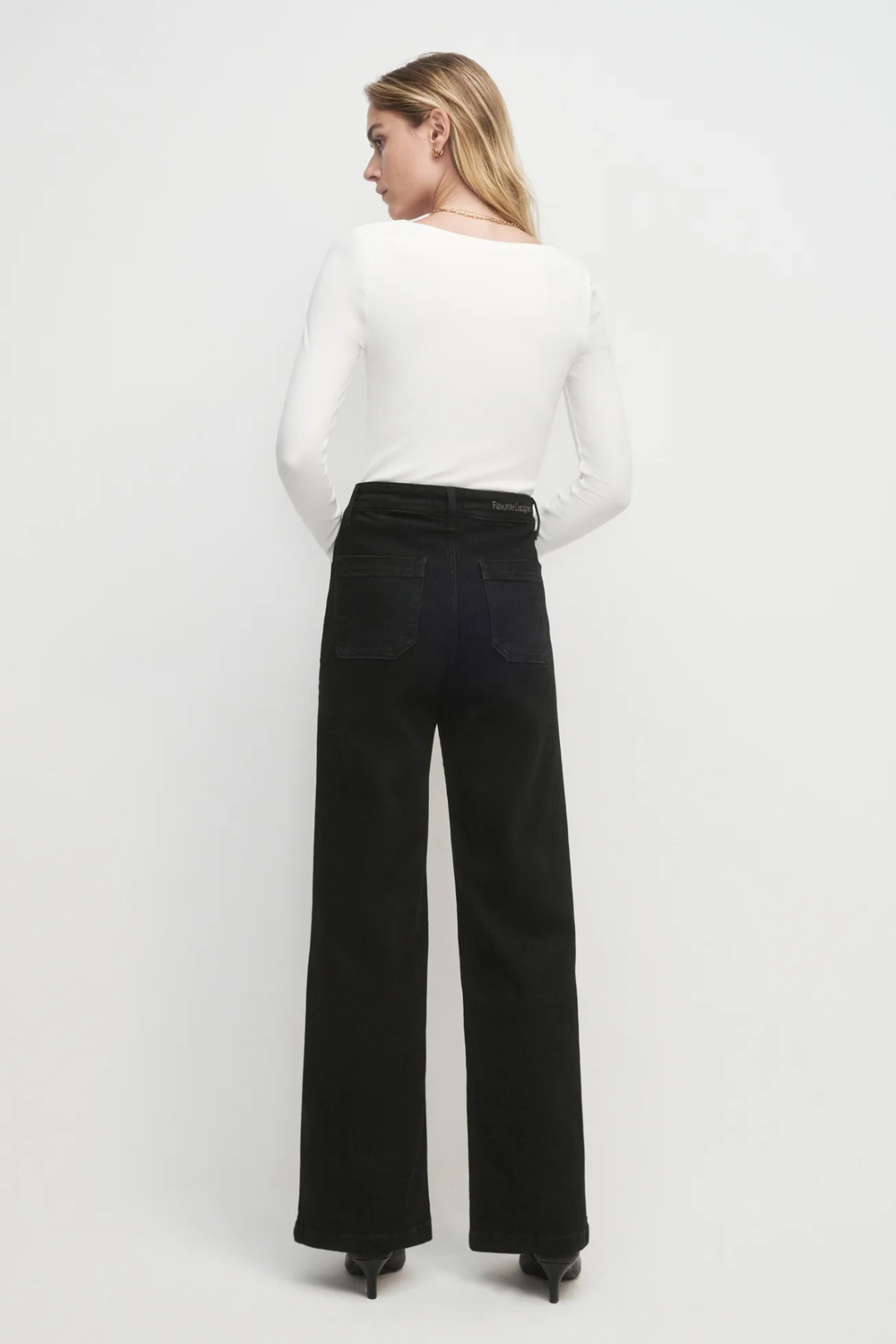 FAVORITE DAUGHTER | MISCHA HR WIDE LEG- Onyx