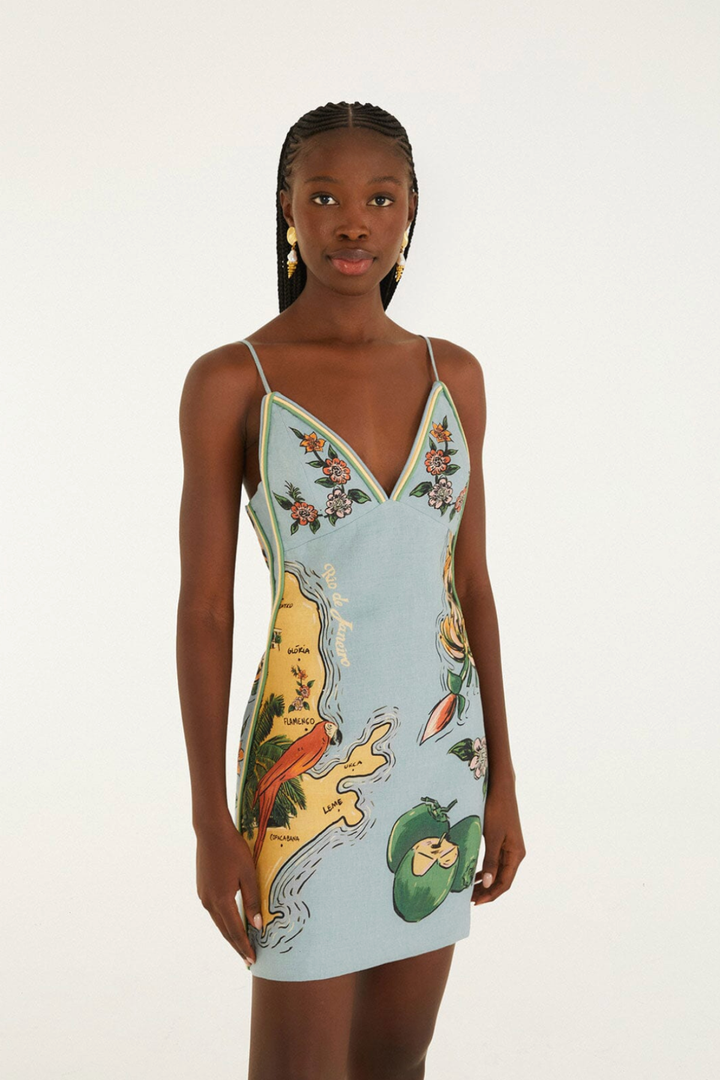 FARM RIO | BEACHES PATH MINI DRESS