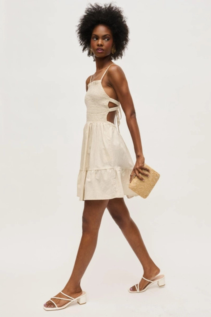 Ayla Evening Bag - Natural