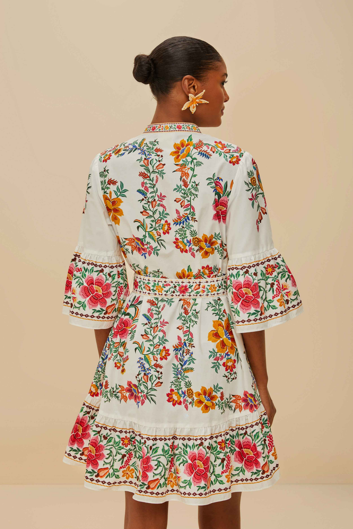 FARM RIO | DELICATE FOREST MINI DRESS