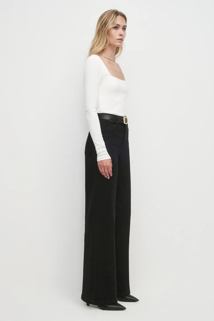 FAVORITE DAUGHTER | MISCHA HR WIDE LEG- Onyx