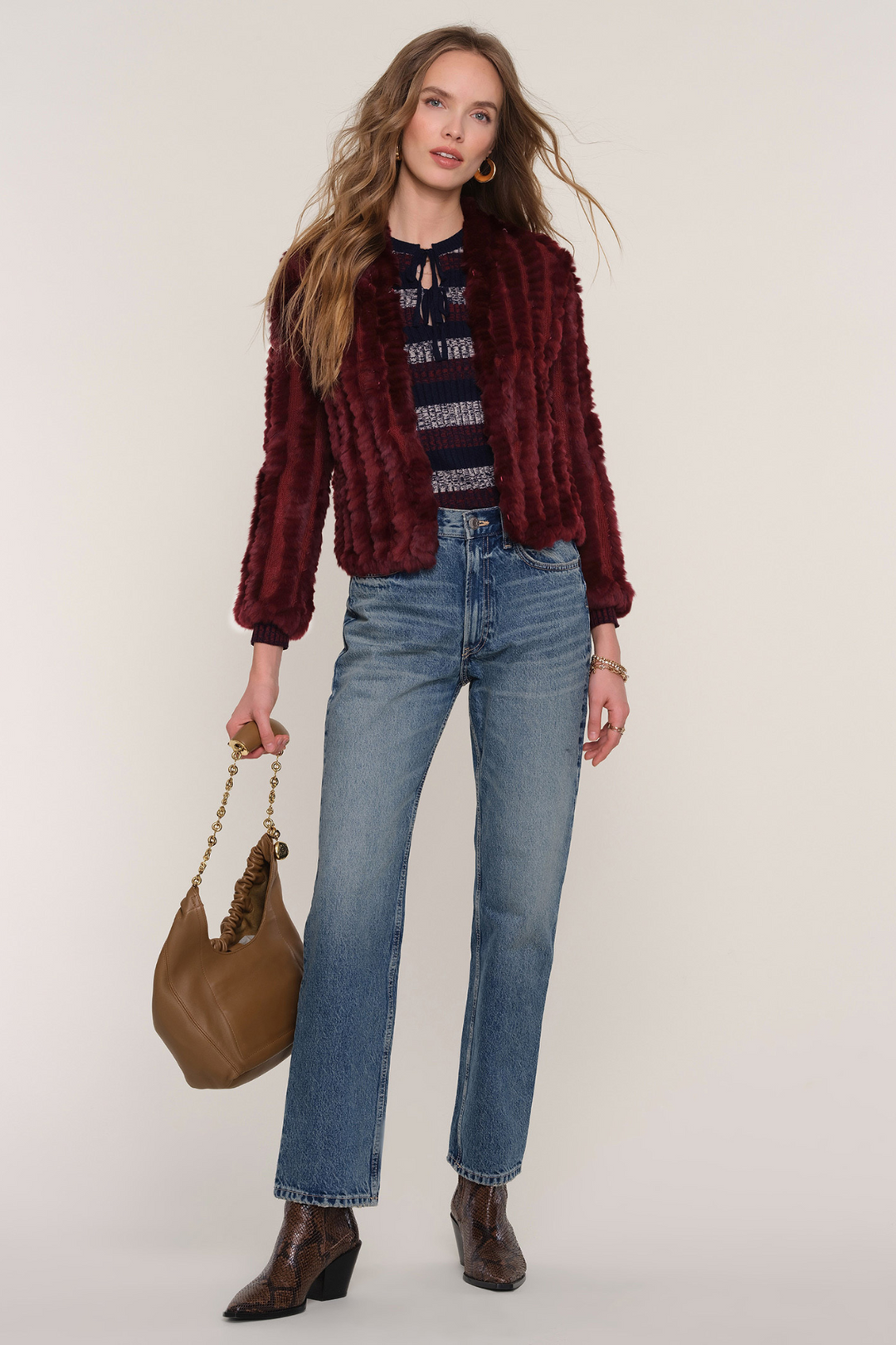 HEARTLOOM | Rosa Jacket- Sangria