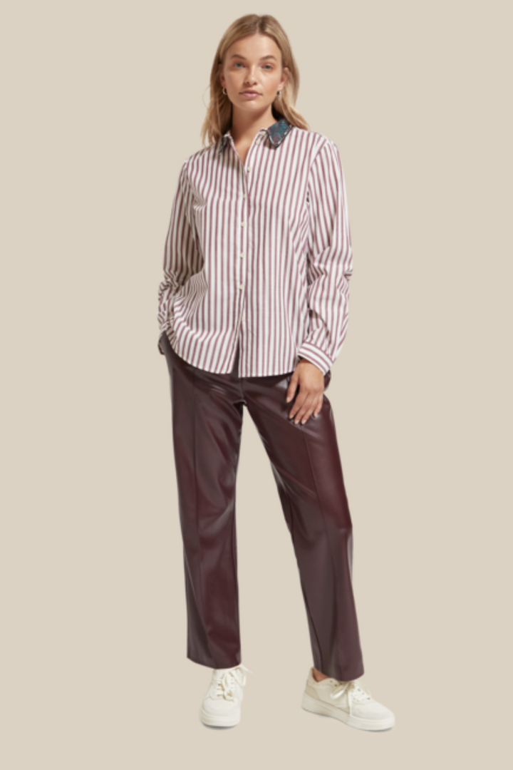 SCOTCH & SODA | Stripe Shirt Bead Collar