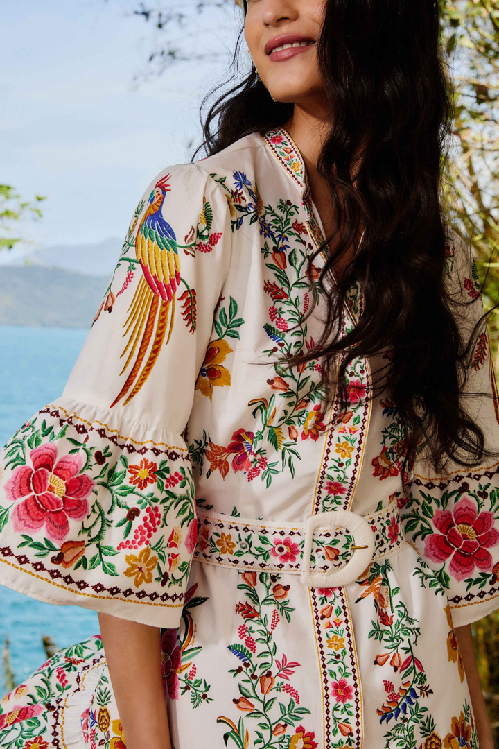 FARM RIO | DELICATE FOREST MINI DRESS