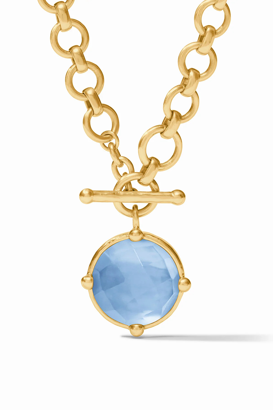 Julie Vos Honeybee Demi Necklace - Iridescent Chalcedony Blue