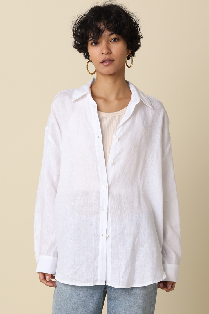Oversized Button Down - White