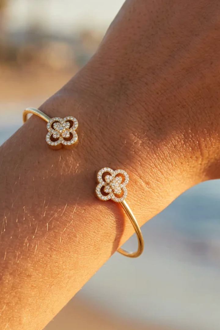 Ella Stein | Wildflower Flexi Cuff Bracelet - Gold