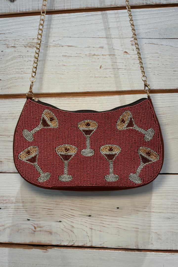 Espresso Martini Beaded Clutch