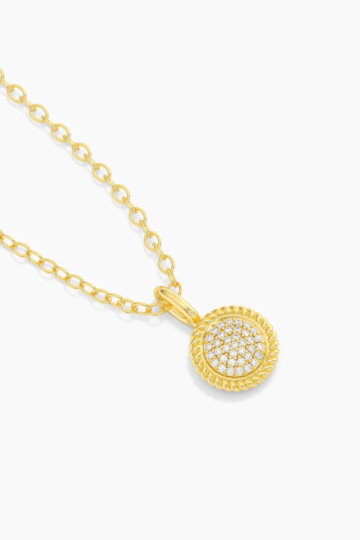 Ella Stein | Circle Rope Pendant Necklace - Gold