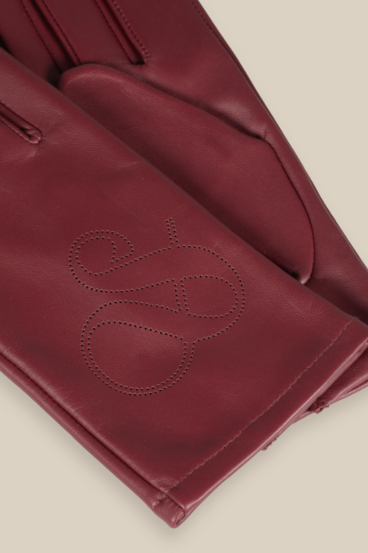 SCOTCH & SODA | Bordeaux Leather Gloves