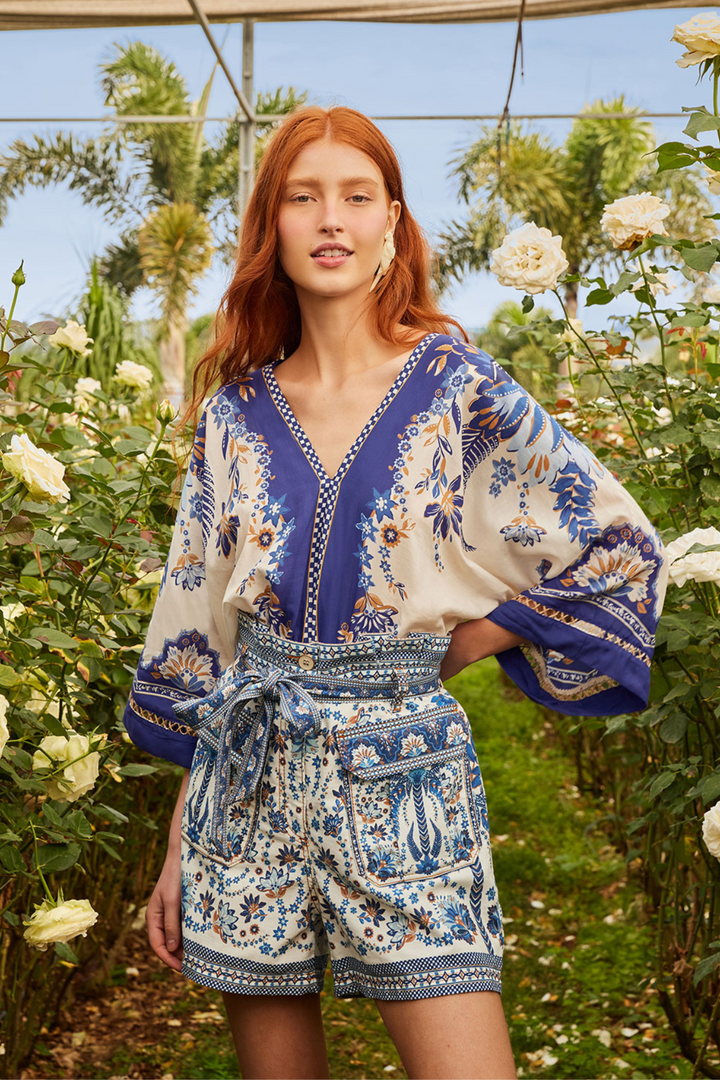 FARM RIO | ANA TAPESTRY BODYSUIT