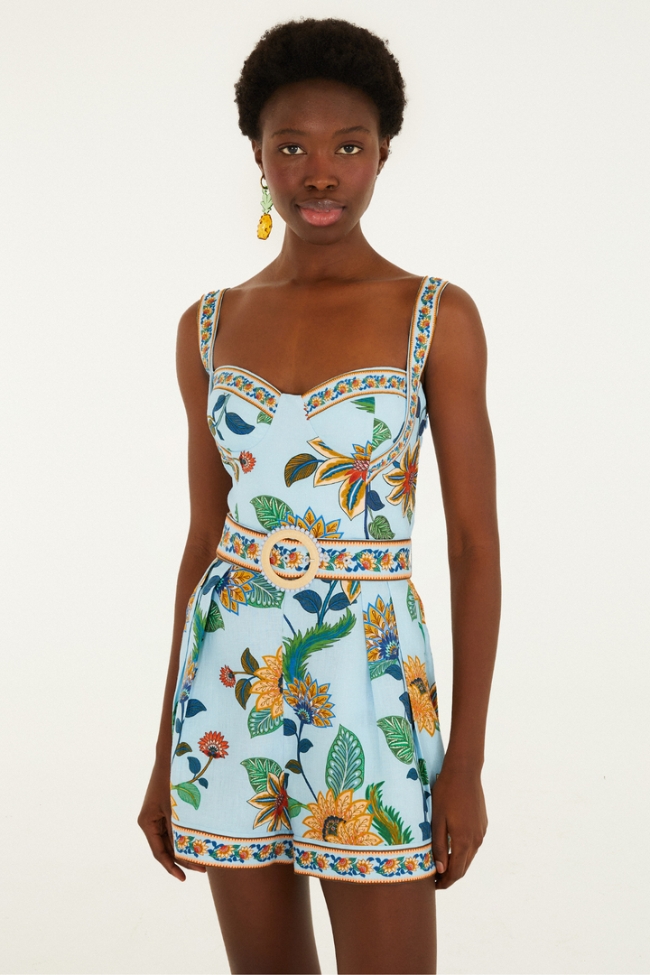 FARM RIO | FLORAL DELHI ROMPER