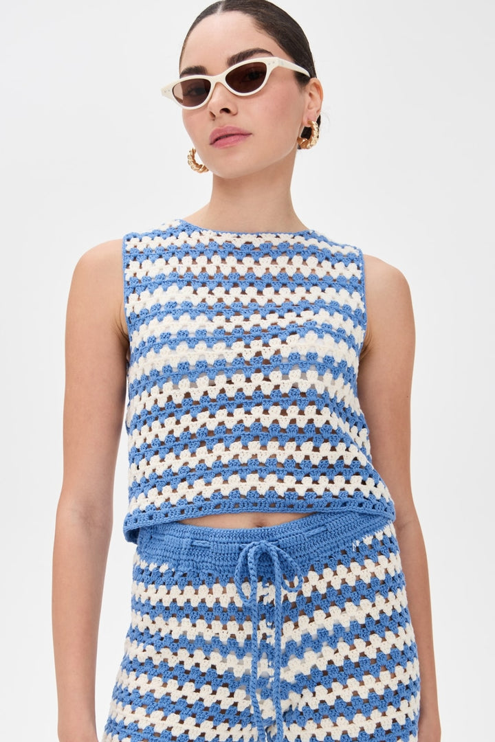 MINKPINK | CALLY CROCHET CROP TOP