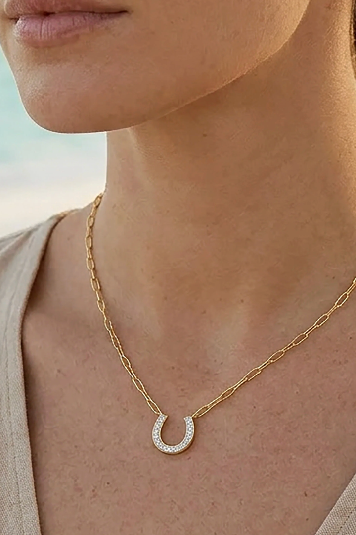 Ella Stein | Lucky Horseshoe Necklace - Gold