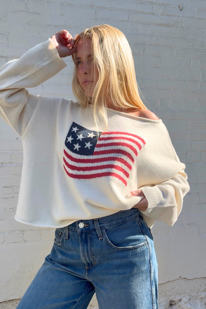 American Flag Sweater