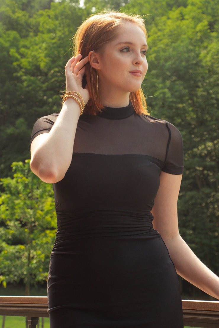 AMANDA UPRICHARD DOMINIQUE DRESS- BLACK