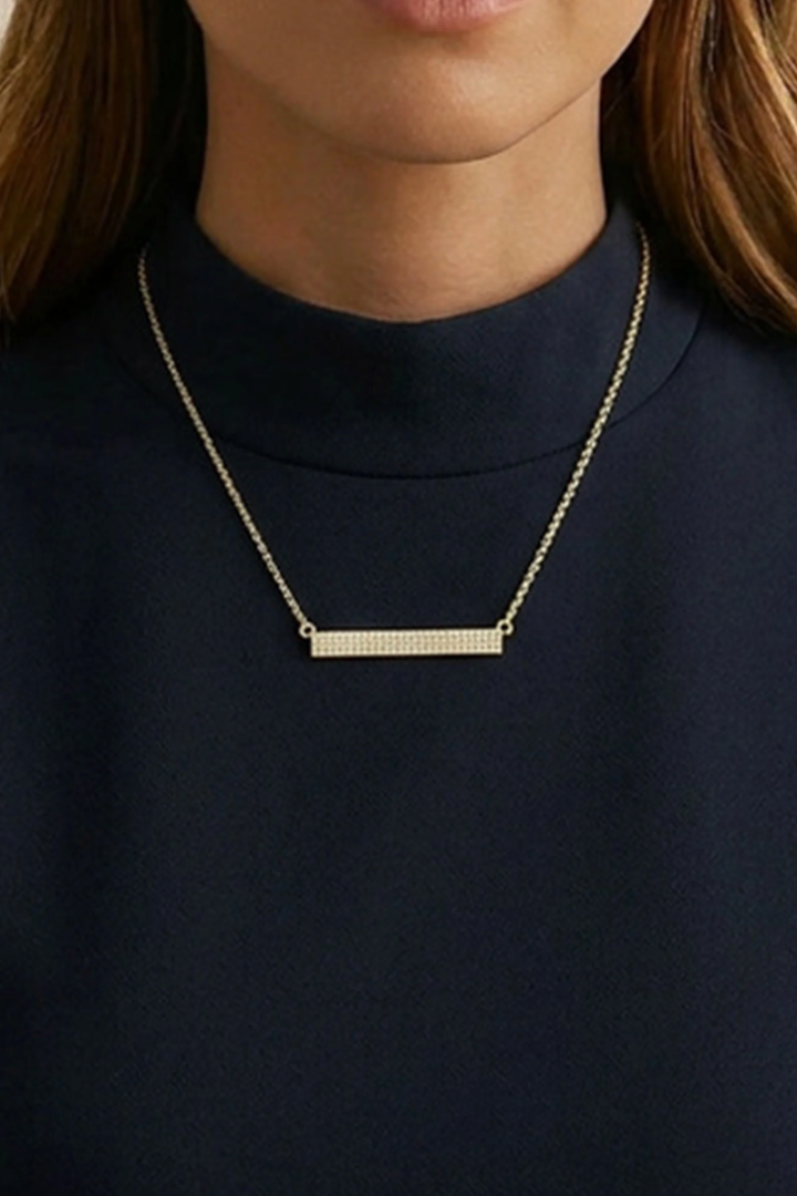 Ella Stein | Tell Me Straight Pendant Necklace - Gold