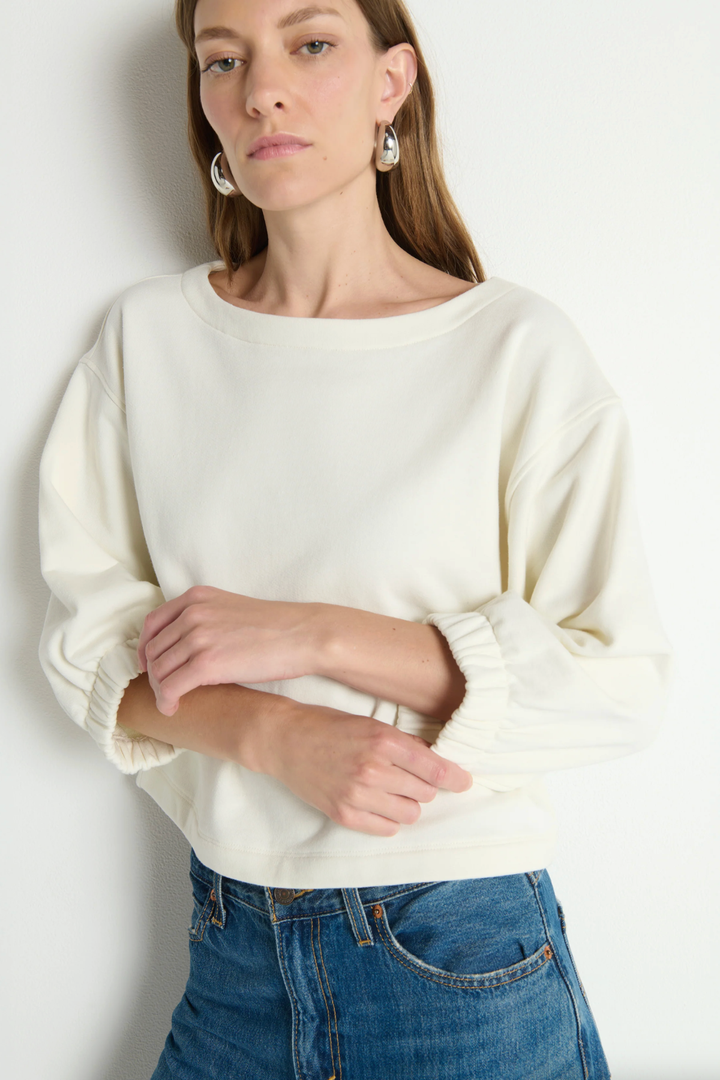 NATION | Geri Sweatshirt- Porcelain