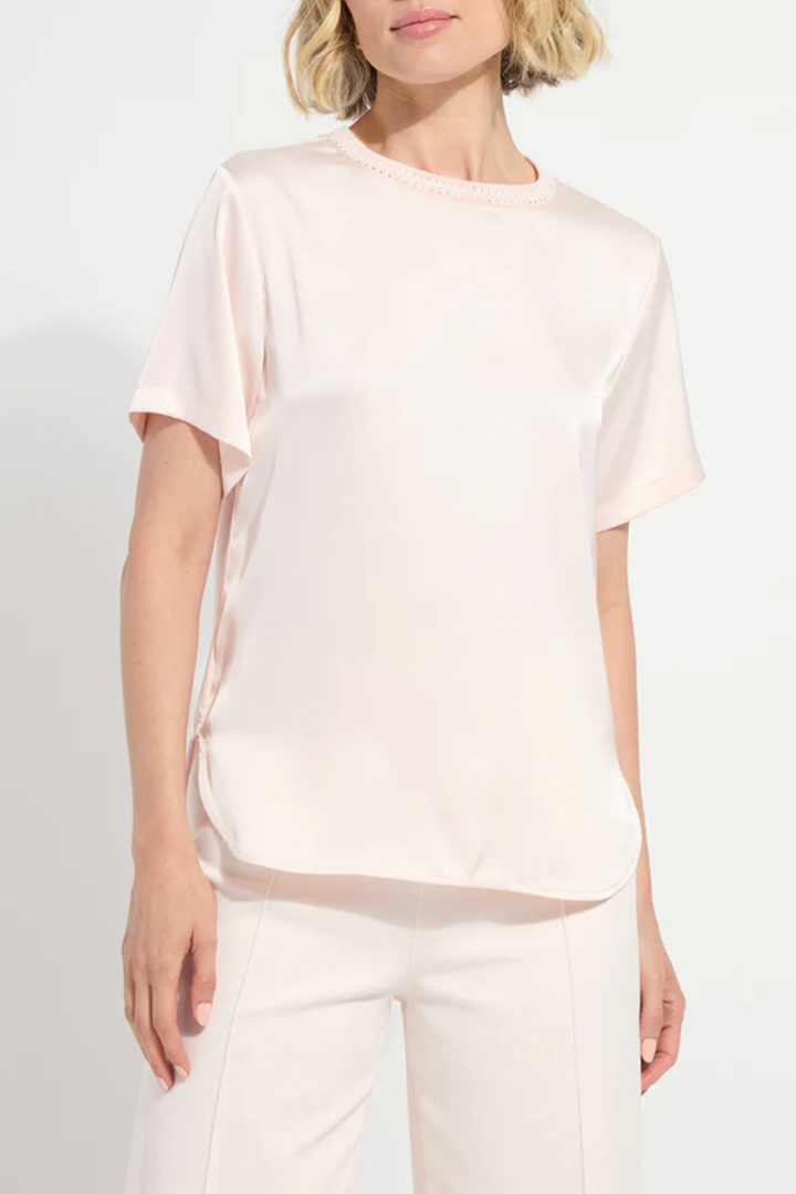 LYSSE | Jenika Mix Media Top-Pink