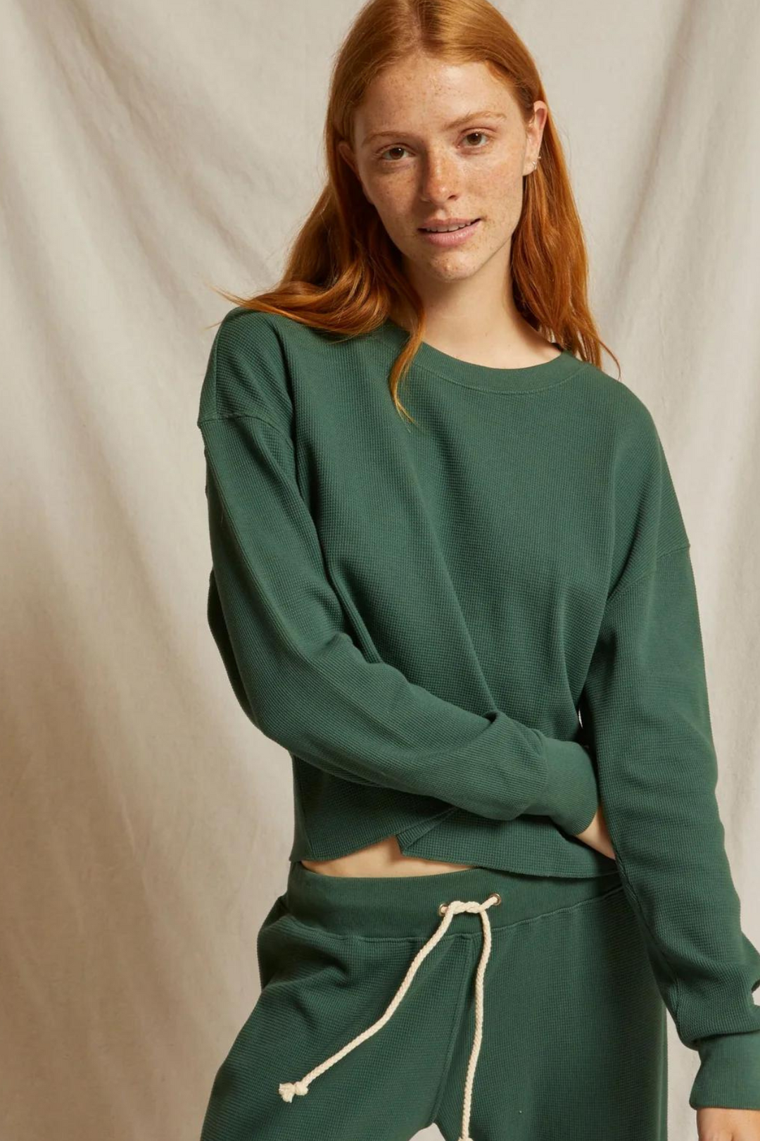 PERFECTWHITETEE | Crosby Pullover- Evergreen