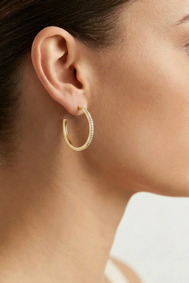 Ella Stein | Medium Hoop Earrings - Gold