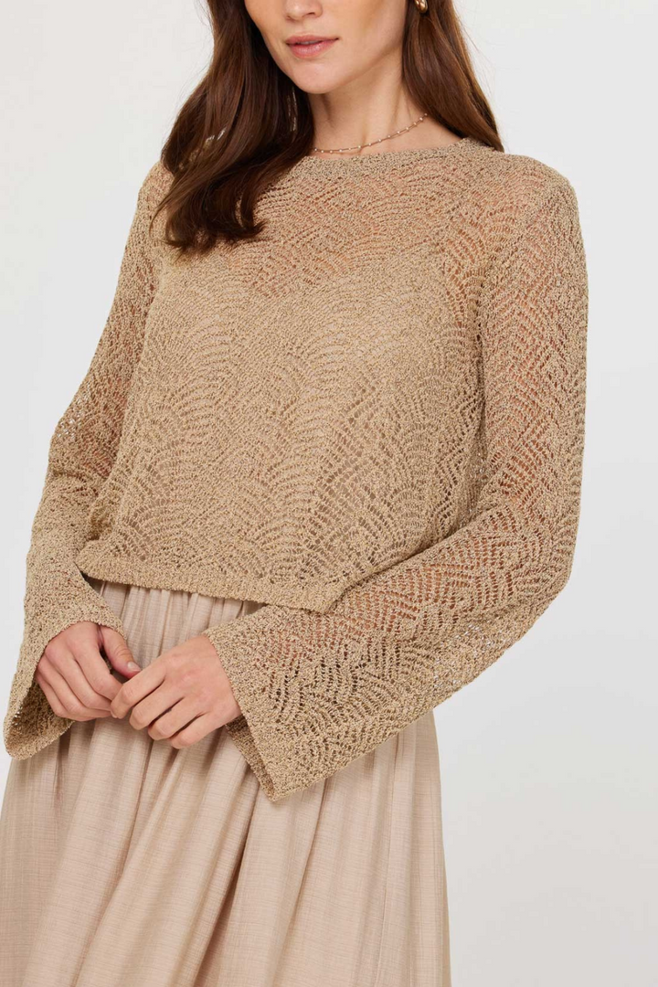 Sand Sweater Slip Combo Dress