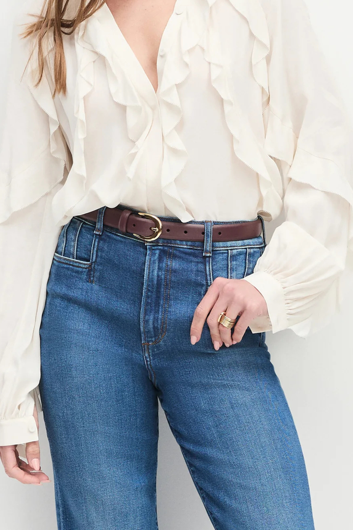 FAVORITE BELT- Burgundy