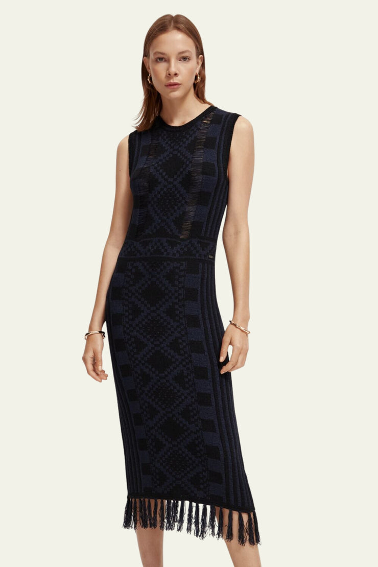 SCOTCH & SODA | Fringe Knit Dress