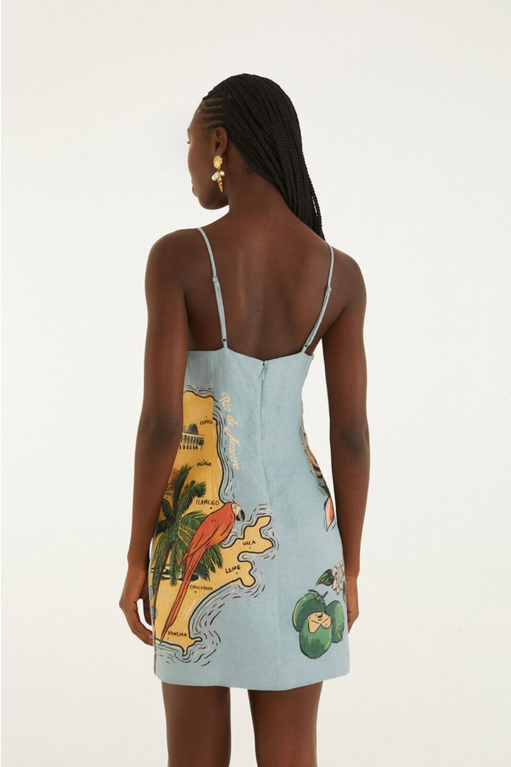 FARM RIO | BEACHES PATH MINI DRESS