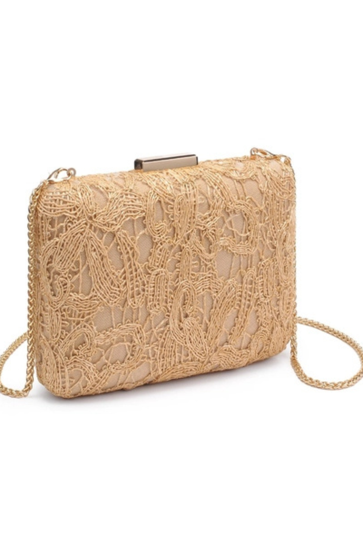 Ayla Evening Bag - Natural