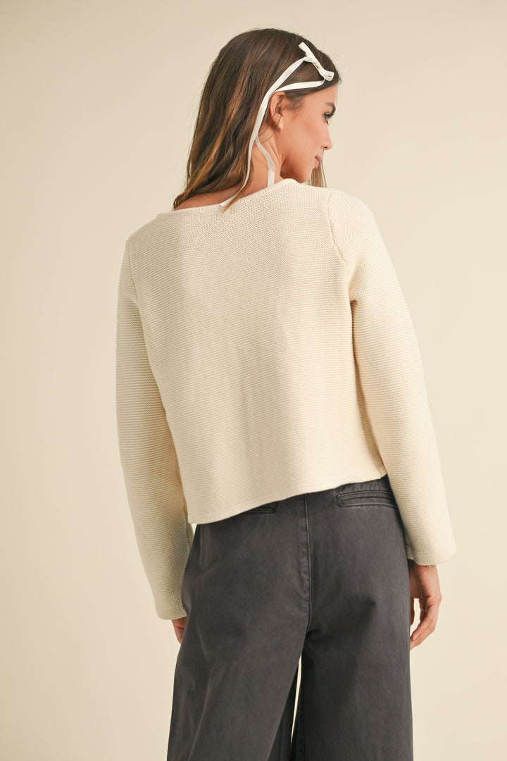 Jolie Knit Tie Cardi