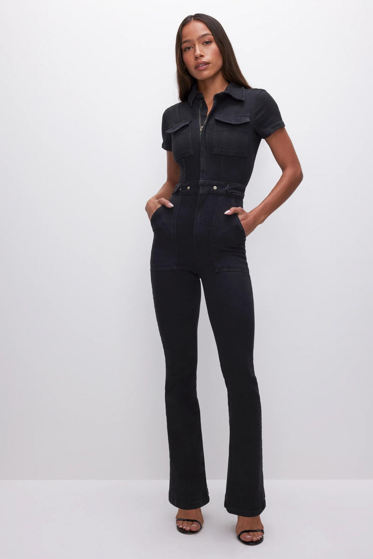 GOOD AMERICAN Bootcut Jumpsuit