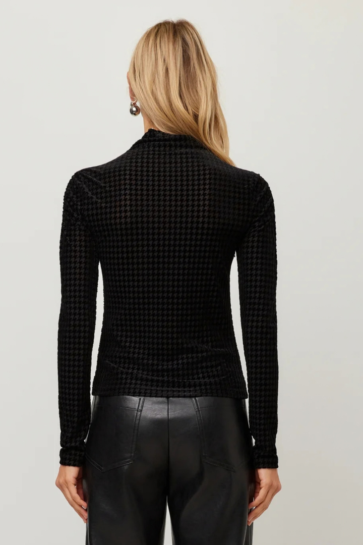 Fifteen Twenty | Houndstooth Velvet Top
