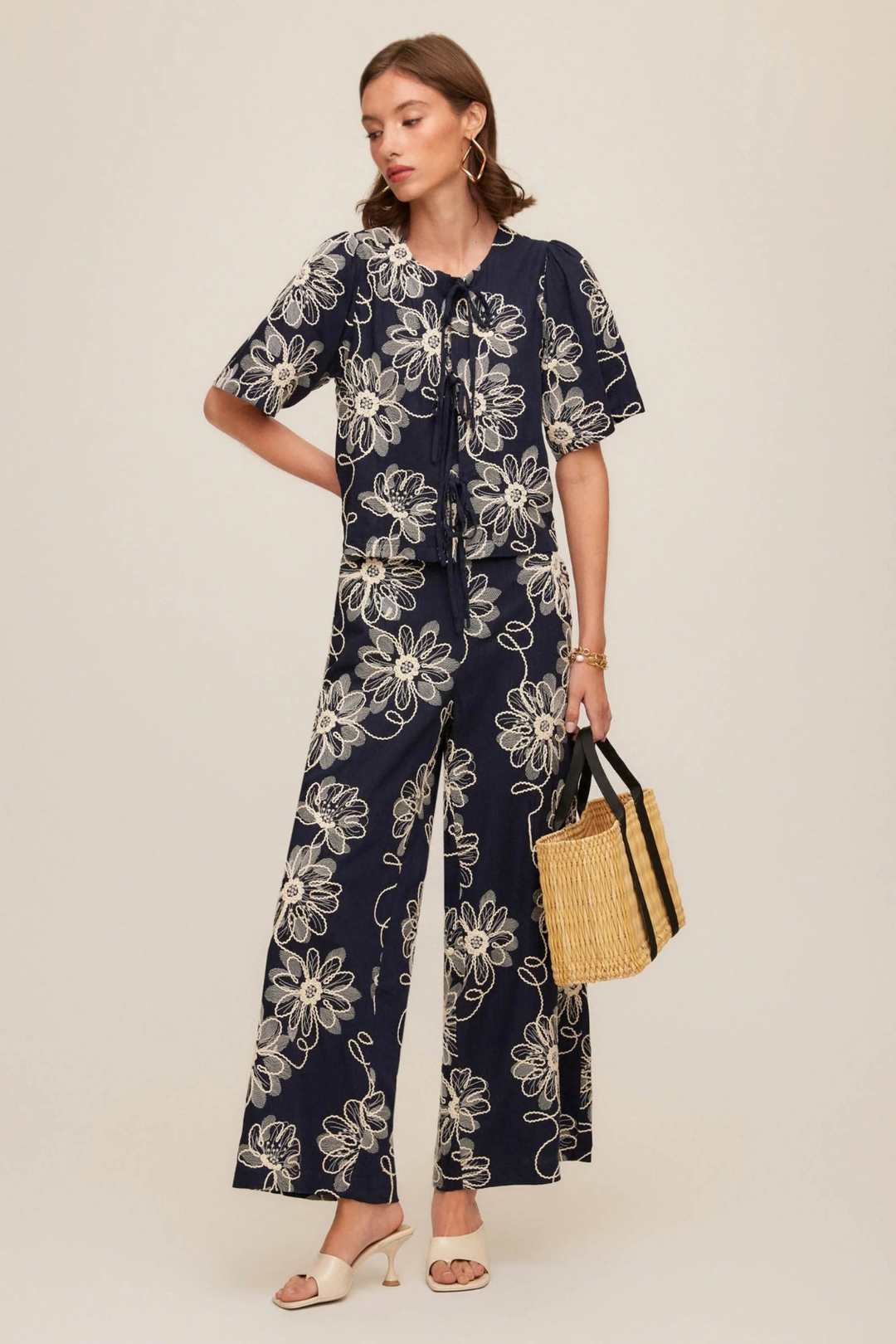 Fifteen Twenty | Adara Embroidered Pants