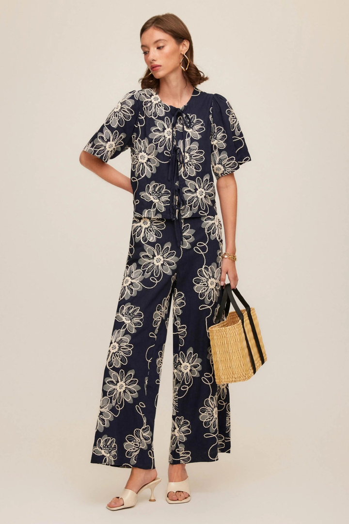 Fifteen Twenty | Adara Embroidered Pants