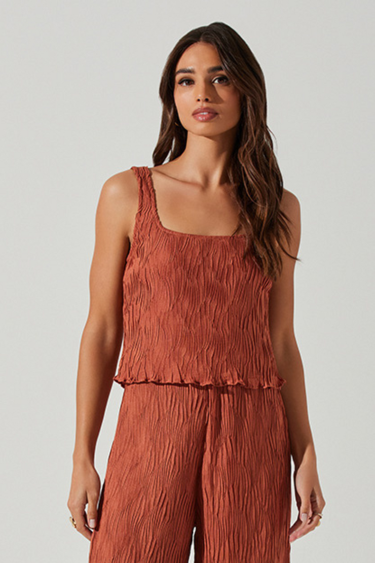 ASTR Janesa Top- Rust