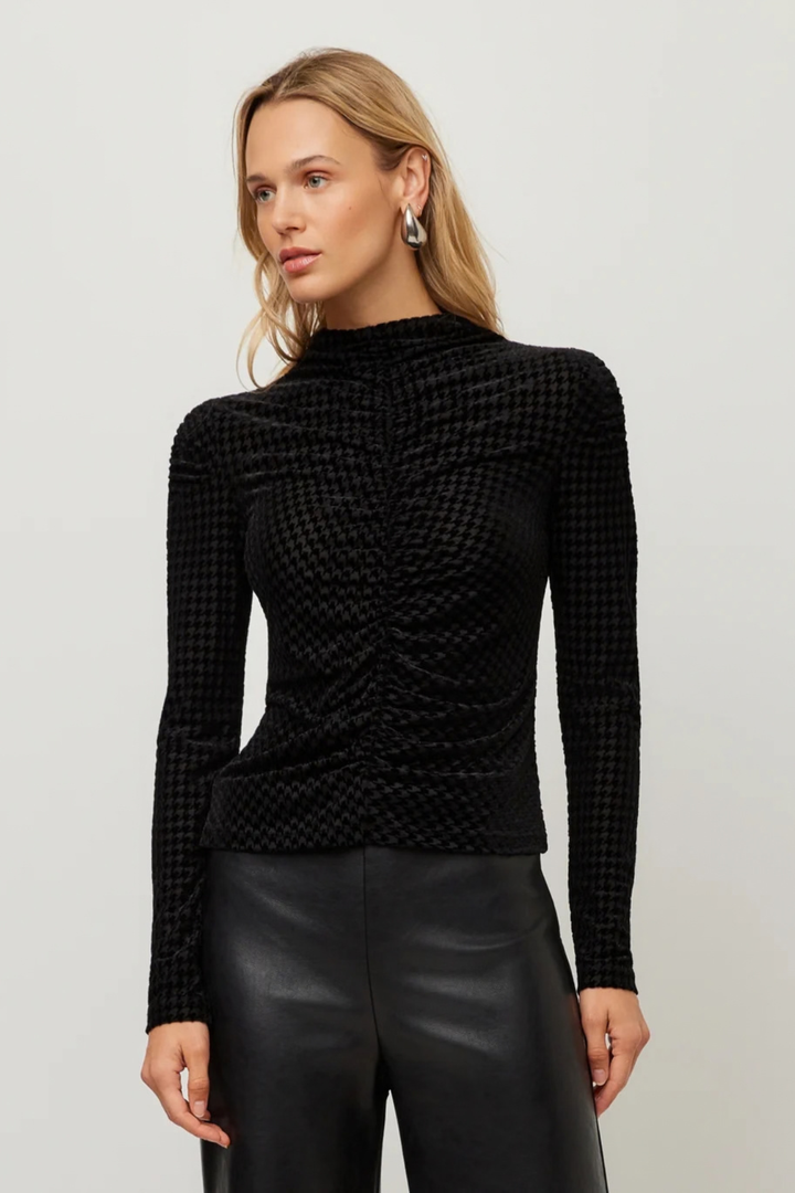 Fifteen Twenty | Houndstooth Velvet Top