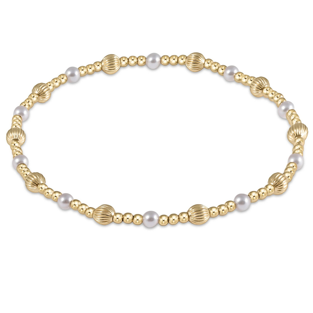 enewton | Dignity 4mm Bead Bracelet- Pearl