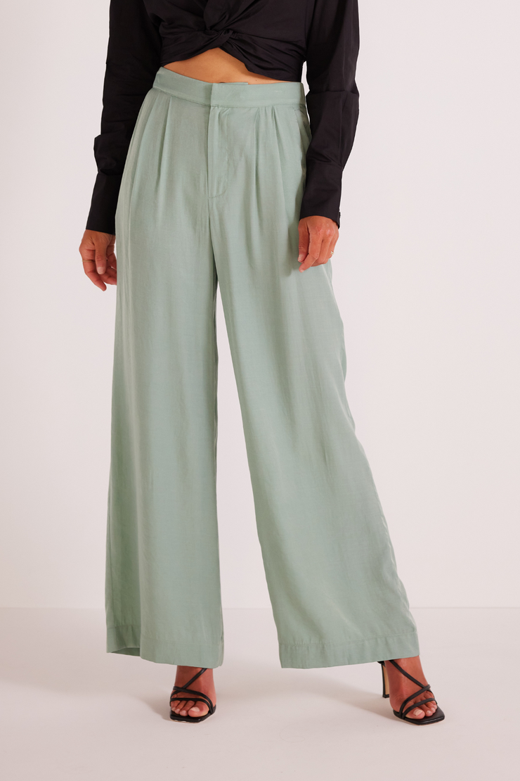 MINKPINK EVA WIDE LEG PANTS- MINT