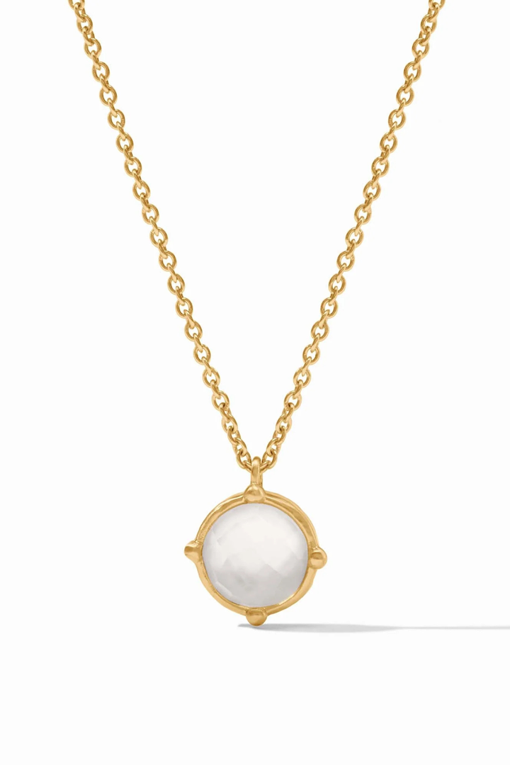 Julie Vos | Honeybee Solitaire Necklace- Clear