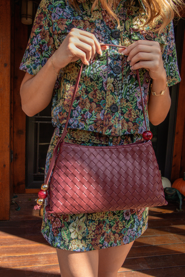 ROMEO SHOULDER BAG - BURG