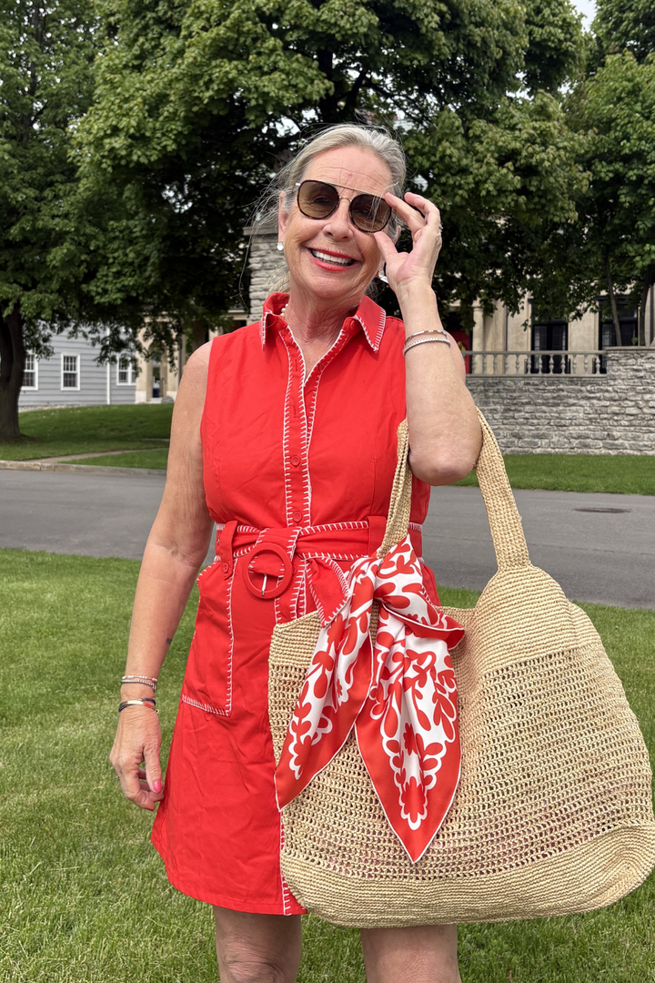 Red Stitch Marilyn Dress